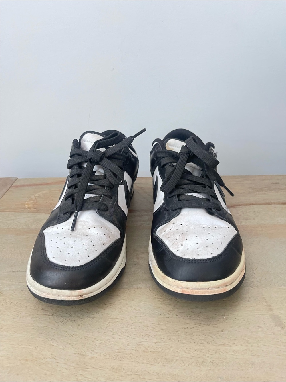 NIKE Dunk Black and White Low-Top Sneakers